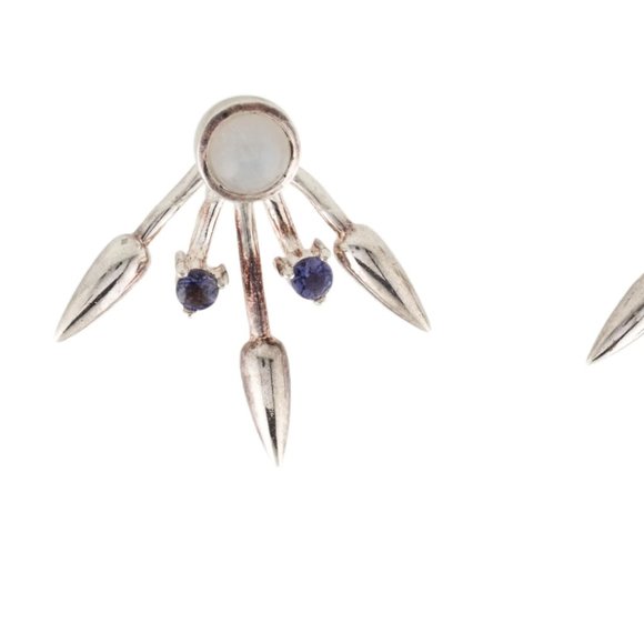 Pamela Love "beam" ear jackets with iolite and monstone worn by Beyonce - Picture 5 of 7